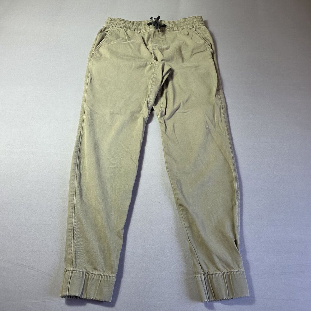 Hollister Joggers Dark Olive Khaki Green Men's Sz Small Gorpcore Canvas Pants